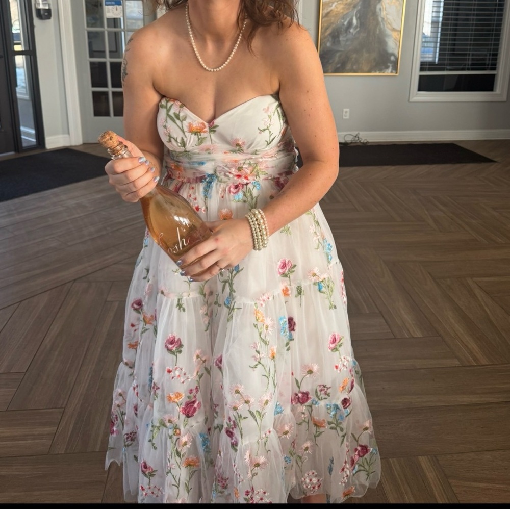 Jessa Kae Margaret Midi Dress White - Picture 3 of 6